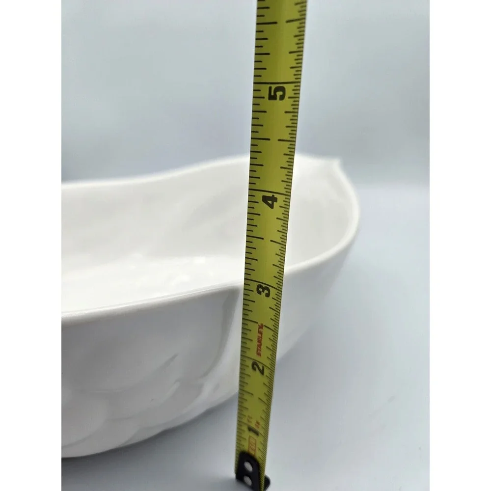 Revol‎ France Large Chicken Shaped Casserole Serving Baking Dish White P12 13.5